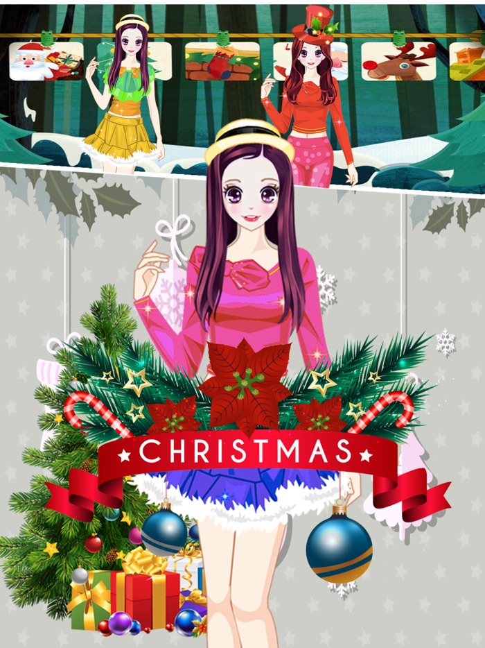 Fashion Star Christmas Dressup - Free Chiffon game