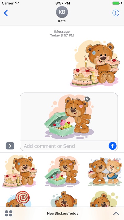 teddy stickers