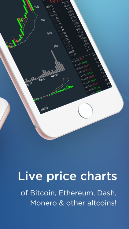 CryptoTrader - Bitcoin, Ethereum Real-time Chart