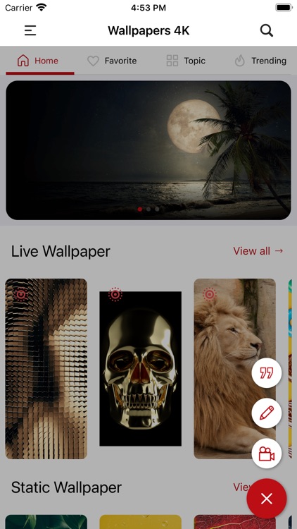 Live Wallpaper - Home Screen