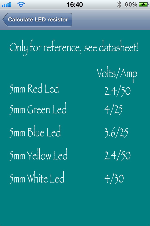 iLEDs Calculate screenshot 3