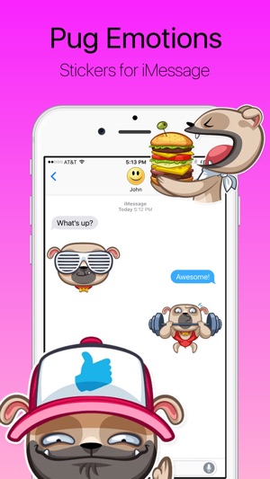 Pug Emotions Stickers(圖1)-速報App