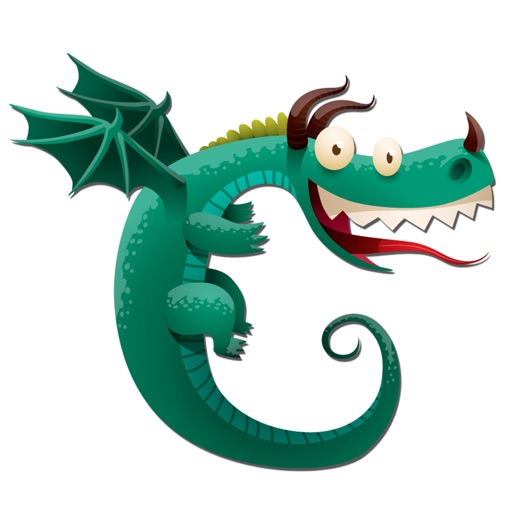 Cute and Funny Dragons and Treasure Sticker Pack icon