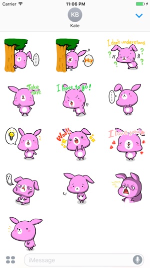 Bambi the happiest rabbit stickers(圖3)-速報App