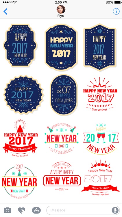 Happy New Year Countdown 2017 for iMessage Sticker
