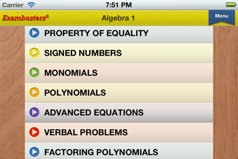 ACT Math Prep Flashcards Exambusters screenshot 3