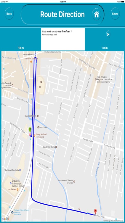 Bangkok Thailand Offline Map Navigation GUIDE screenshot-2