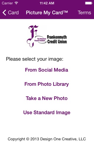 Frankenmuth CU Custom Cards screenshot 2