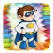 Kids Coloring Book Super Hero Enjoy Game Free