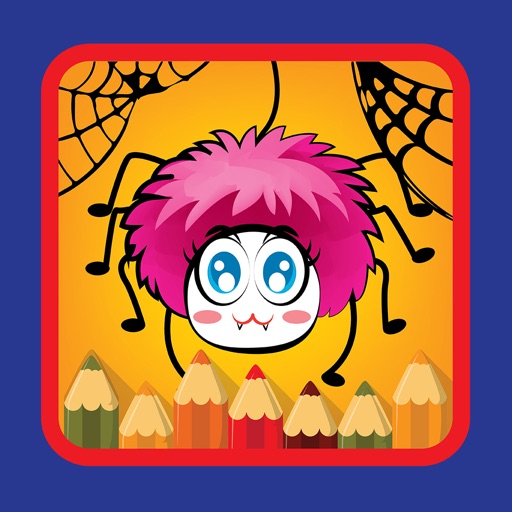 Game for kids coloring the spider and bugs edition Icon