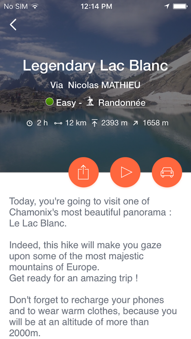 Mhikes, le GPS de randonnée. screenshot 2