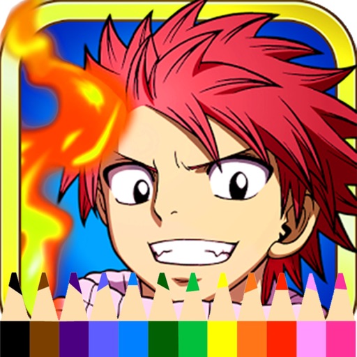 Fairy Tail Coloring Pages Manga Cartoons Edition Icon