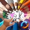 Colora con le dita - libro da colorare per bambini