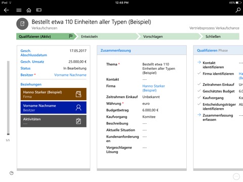 Microsoft Dynamics 365 for BlackBerry screenshot 3