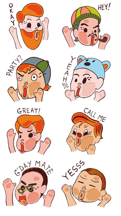 Faces Message Stickers