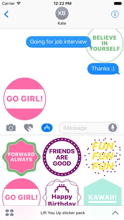 Lift You Up sticker pack