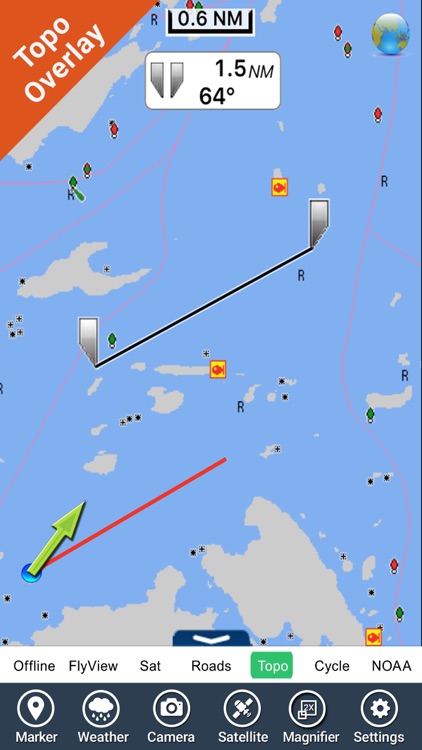 Boating Lake of the Woods HD GPS map Fishing chart
