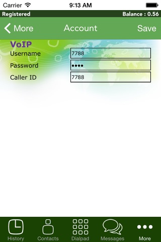 CallBlue iTel screenshot 2