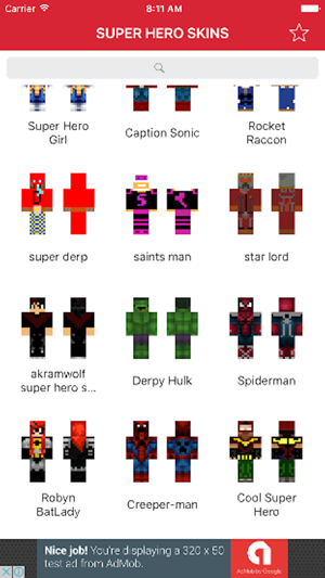 VIP custom skins for minecraft pe Pro