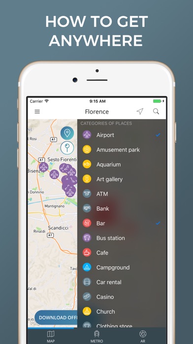 Florence maps screenshot 3