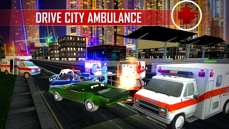 911 City Emergency Rescue Ambulance Driver Sim 3D screenshot-3