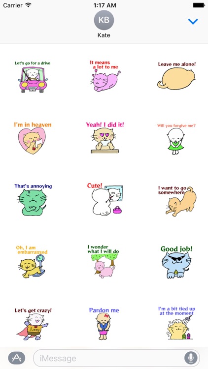 Cute Cats Stickers Pack