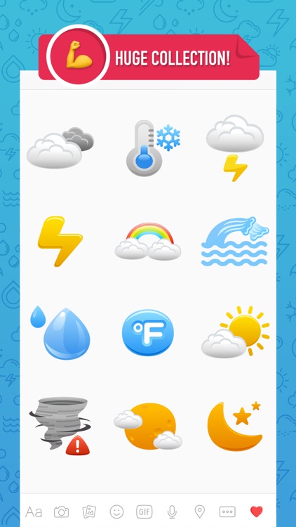 Weathermoji - Weather Stickers Emoji Keyboard