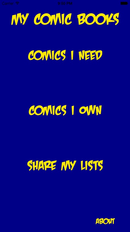 My Comic Books