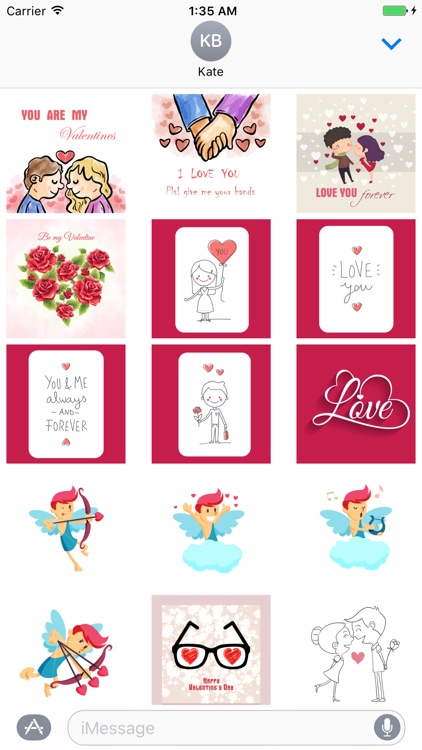 Be my Valentine - stickers