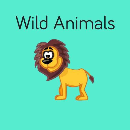 Wild Animals Flashcard for babies and preschool