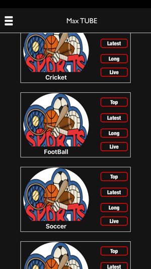 Max Tube LIVE - Sport, Games & Entertainment(圖4)-速報App