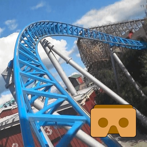 Blue Fire Roller Coaster VR 360 icon