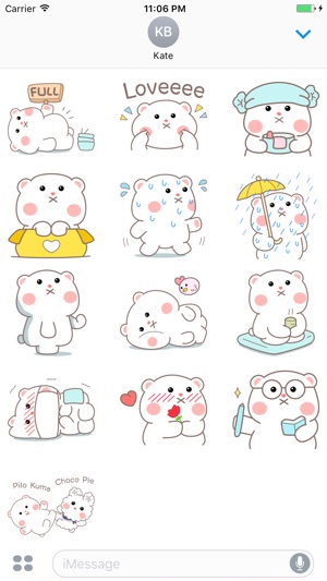 Jasper The Cute Fat Bear English Stickers(圖3)-速報App