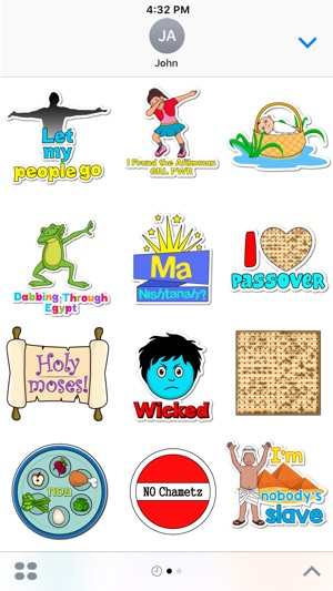 Passover Haggadah- Jewish Holiday Sticker Pack(圖1)-速報App