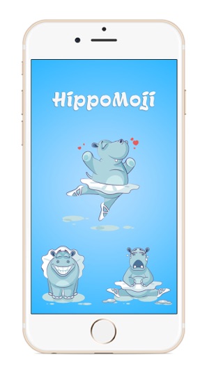 HippoMoji Ballet Stickers & Keyboard