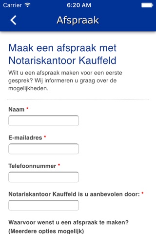 Notariskantoor Kauffeld screenshot 3
