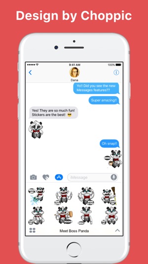 Meet Boss Panda stickers by Choppic(圖1)-速報App