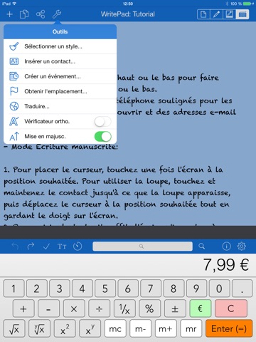 WritePad Français screenshot 3
