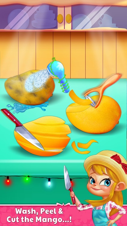 Fruit Juice Maker - Mango Milkshake Making