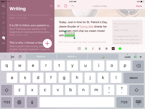 Matcha Word Processor: Create Document & Take Note screenshot 2