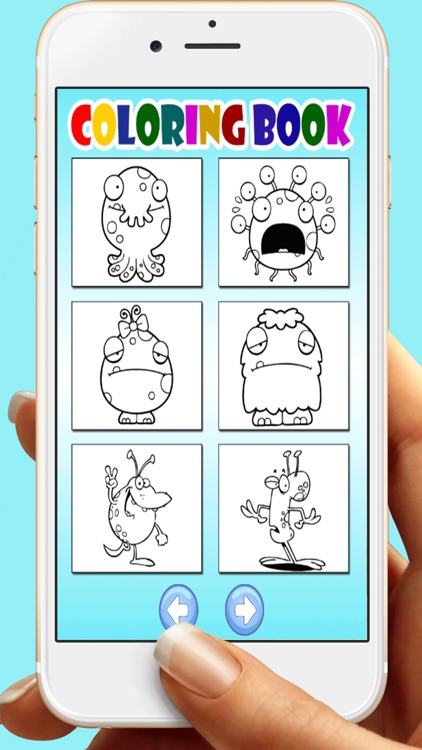 Monster Alien For Coloring Book Games screenshot-3