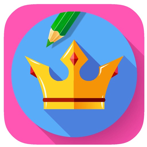 Coloring Page Game King And Queen Version Icon
