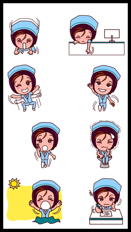 Cute Nurse Stickers