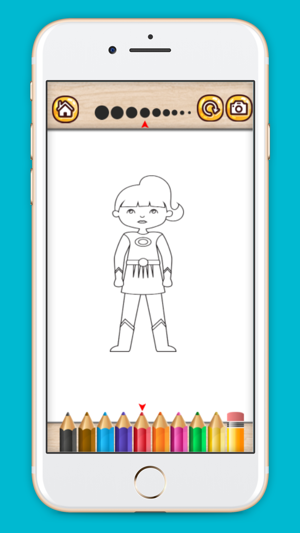 Superhero coloring book painting game for kids(圖1)-速報App