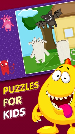 Monster Puzzle Games: Toddler Kids Learn