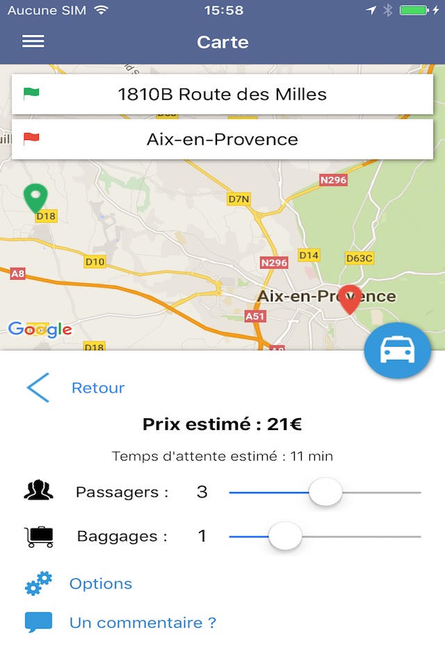 Taxi Aixois screenshot 3