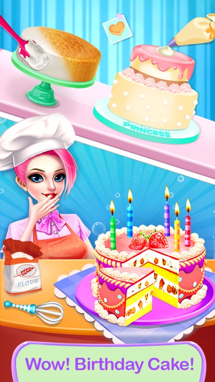 Rainbow Glitter Birthday Cake Maker - Kids Baking & Dessert Games:Amazon.in:Appstore  for Android