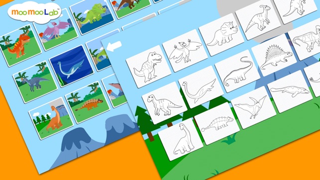 恐龙 - 儿童益智游戏, 图画书, 拼图活动 (英语, 国語) 完整版截图