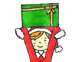Wishing a joyful and wonderful Christmas with much animated and "Kawaii" designed Characters