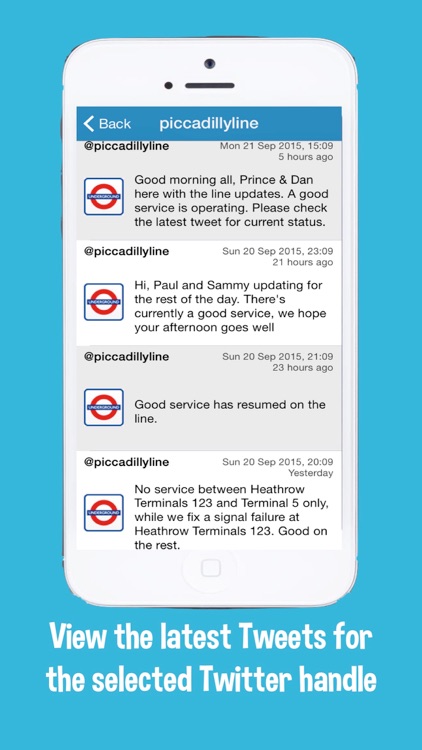 ITA - Important Transport Alerts from Twitter screenshot-3